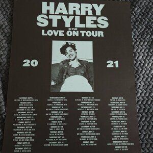 Harry Styles Love on tour 2021 poster